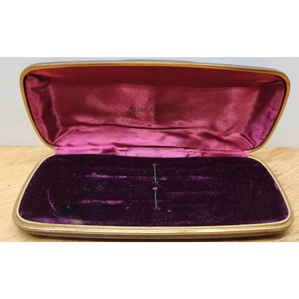 Vintage Sheaffer Faux Gator Hard Shell Case Only For Pen And Pencil Set